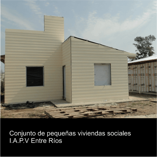 Conjunto de pequeñas viviendas sociales I.A.P.V Entre Ríos